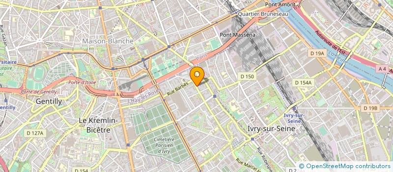 localisation de l'entreprise SOBATEN à IVRY-SUR-SEINE