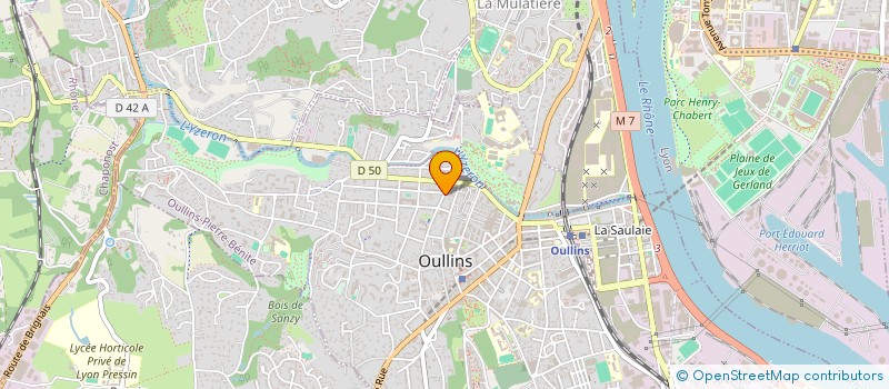 localisation de l'entreprise SOBATHO  OULLINS-PIERRE-BENITE