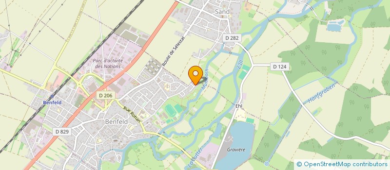 localisation de l'entreprise SOBATRA SARL à SERMERSHEIM