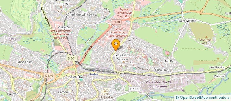 localisation de l'entreprise SOBEAL à ONET-LE-CHATEAU