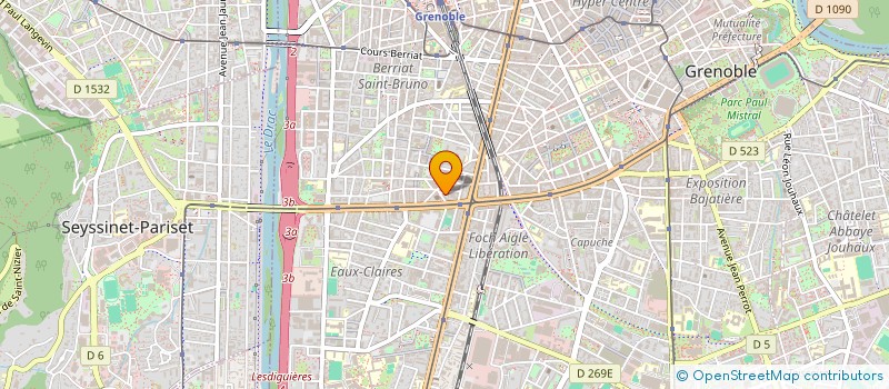 localisation de l'entreprise SOBECA à GRENOBLE