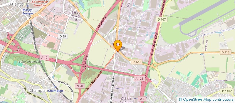 localisation de l'entreprise SOBECAB à CHILLY-MAZARIN