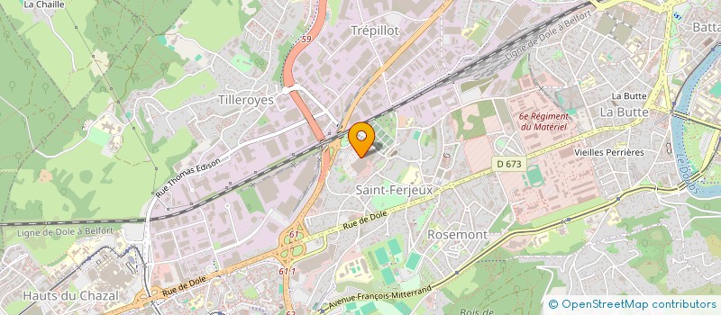localisation de l'entreprise SOBEDIS à BESANCON