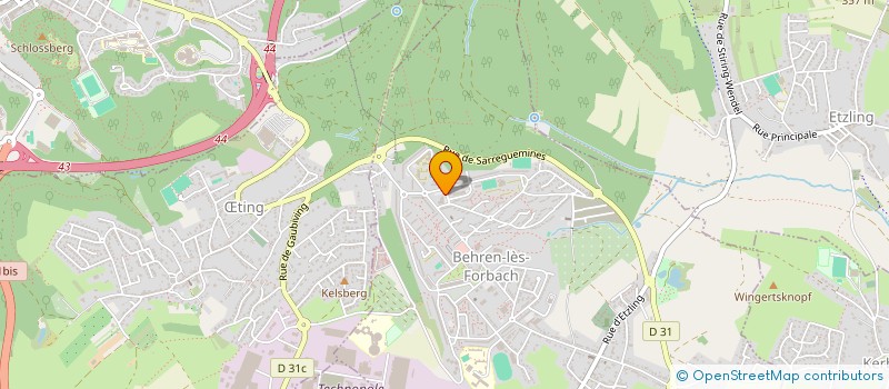 localisation de l'entreprise SOBEDIS à BEHREN LES FORBACH