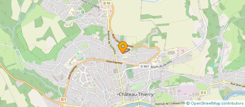 localisation de l'entreprise SOBEFYNE FRANCE à CHATEAU-THIERRY