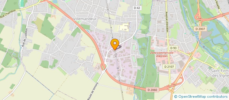 localisation de l'entreprise SOBEGEST à VILLEMANDEUR
