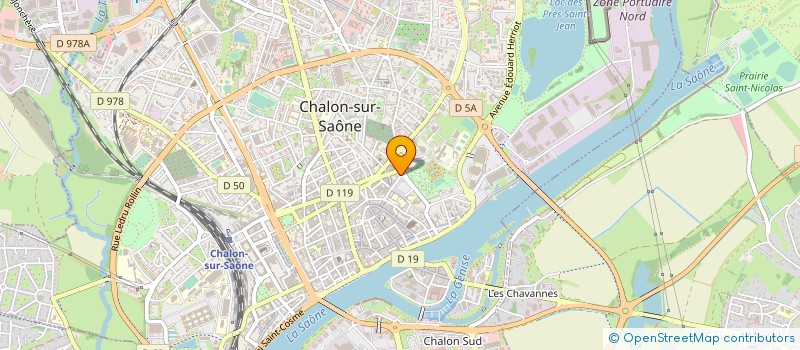 localisation de l'entreprise SOBEJ SOC BOURGUIG ETUD JURID à CHALON-SUR-SAONE