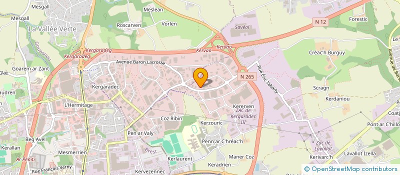 localisation de l'entreprise SOBEL  GUIPAVAS