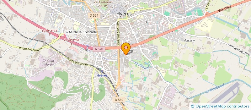 localisation de l'entreprise SOBEL à HYERES