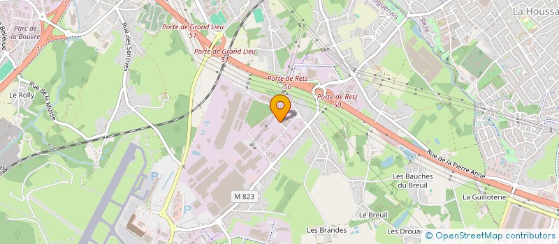 localisation de l'entreprise SOBEL SOCIETE BATIMENT DE LOIRE à BOUGUENAIS