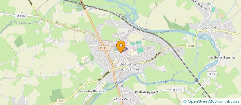 localisation de l'entreprise SOBELDIS à BEAUMONT-SUR-SARTHE
