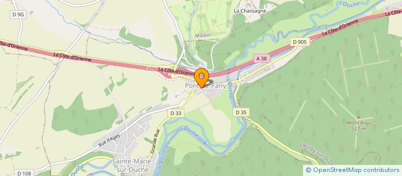 localisation de l'entreprise SOBEM SCAME à SAINTE-MARIE-SUR-OUCHE
