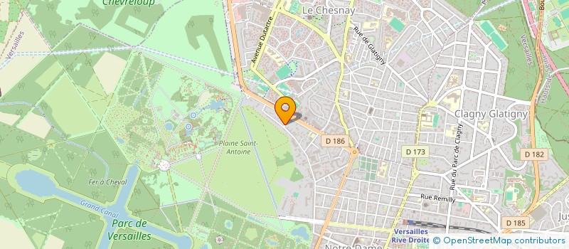 localisation de l'entreprise SOBEMA à VERSAILLES