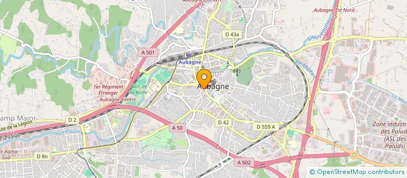 localisation de l'entreprise SOBEMAT IMMO à AUBAGNE