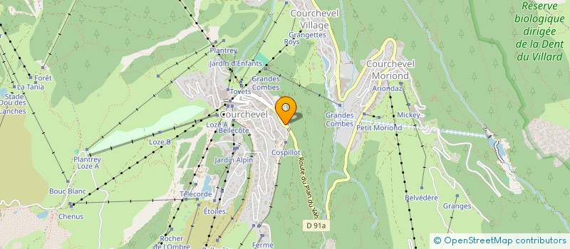 localisation de l'entreprise SOBEN à COURCHEVEL