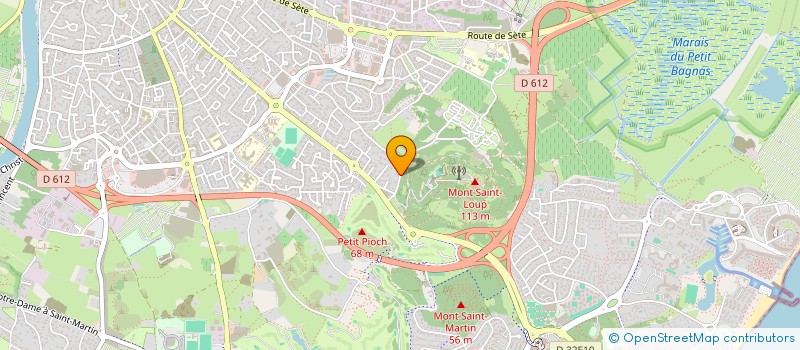 localisation de l'entreprise SOBENA à MARSEILLAN