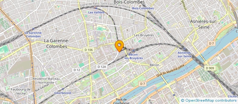 localisation de l'entreprise SOBENAL à BOIS-COLOMBES