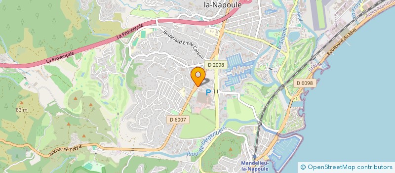 localisation de l'entreprise SOBER à MANDELIEU-LA-NAPOULE