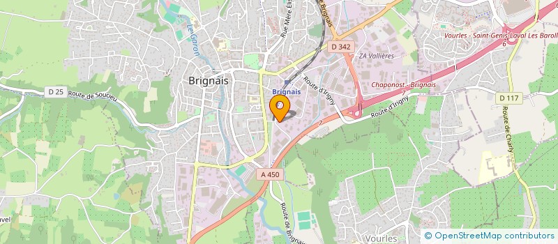 localisation de l'entreprise SOBERGRAND à BRIGNAIS