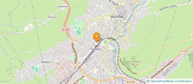 localisation de l'entreprise SOBERIM-AUVERGNE à AURILLAC