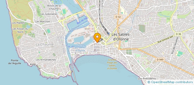 localisation de l'entreprise SOBESIM à LES SABLES D'OLONNE