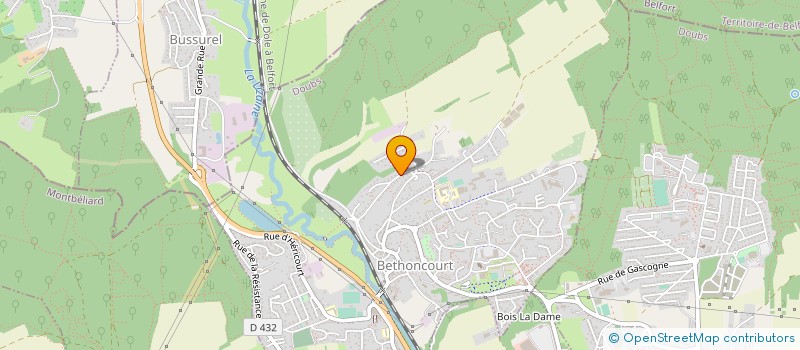 localisation de l'entreprise SOBETEC à BETHONCOURT