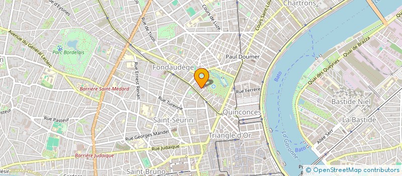 localisation de l'entreprise SOBEVA à BORDEAUX