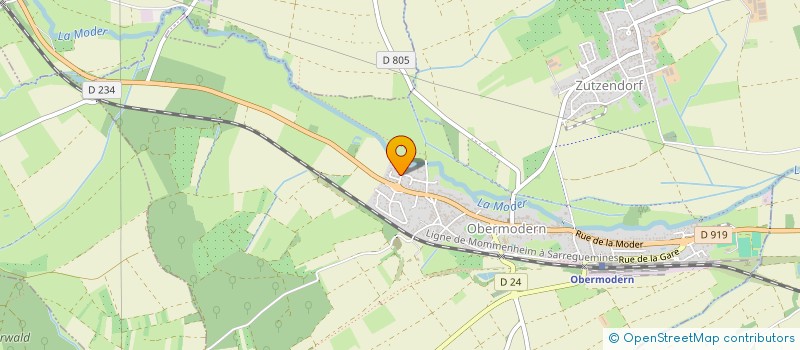 localisation de l'entreprise SOBIECKI  OBERMODERN-ZUTZENDORF