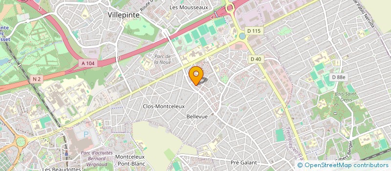 localisation de l'entreprise SOBIWA CAR  VILLEPINTE