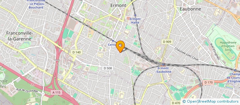 localisation de l'entreprise SOBIYAMA à ERMONT