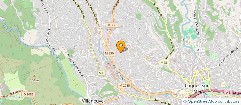 localisation de l'entreprise SOBO à CAGNES-SUR-MER