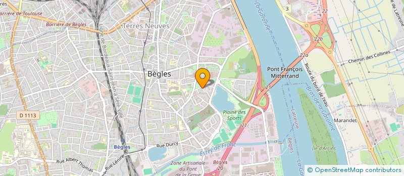 localisation de l'entreprise SOBOCOM à BEGLES