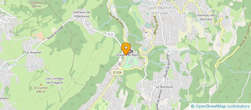 localisation de l'entreprise SOBODU à SAINT-MARTIN-D'URIAGE