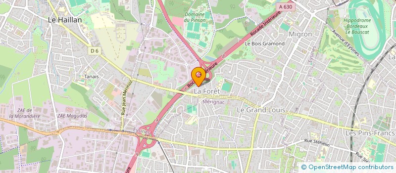 localisation de l'entreprise SOBONO  EYSINES