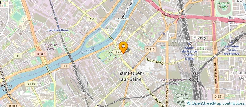 localisation de l'entreprise SOBOPLIM SCOP à SAINT-OUEN-SUR-SEINE