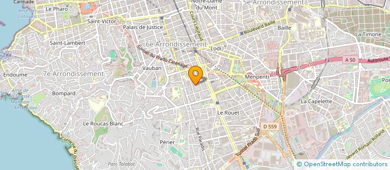 localisation de l'entreprise SOBRA à MARSEILLE