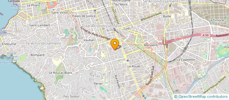 localisation de l'entreprise SOBRA ACADEMIE  MARSEILLE