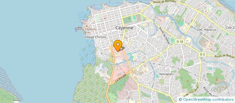 localisation de l'entreprise SOBRADIS à CAYENNE