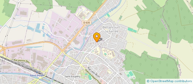 localisation de l'entreprise SOBRASER à SAINT-DIZIER