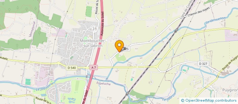 localisation de l'entreprise SOBRE IMMO  MONTBOUCHER-SUR-JABRON
