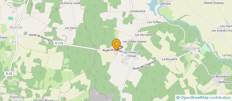 localisation de l'entreprise SOBRE PRODUCTION  MOULINS-SUR-TARDOIRE