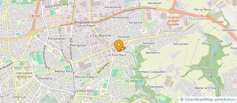 localisation de l'entreprise SOBREBAT  BREST