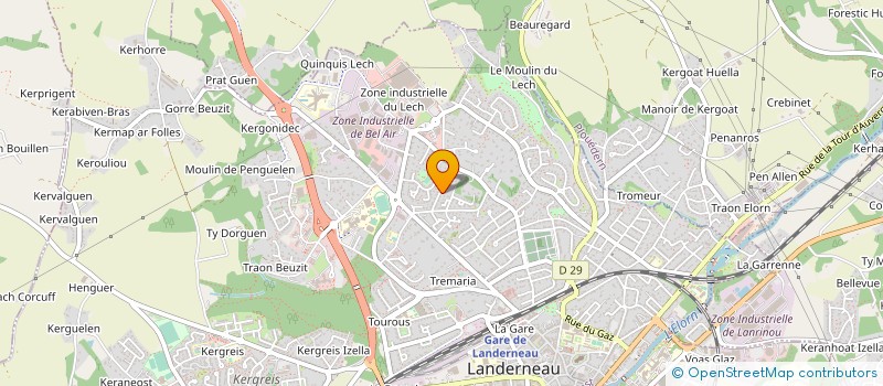 localisation de l'entreprise SOBREDIM à LA FOREST-LANDERNEAU