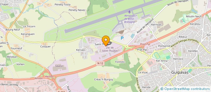 localisation de l'entreprise SOBREFI  GUIPAVAS