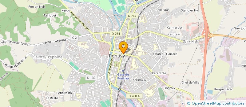 localisation de l'entreprise SOBRETEX  PONTIVY