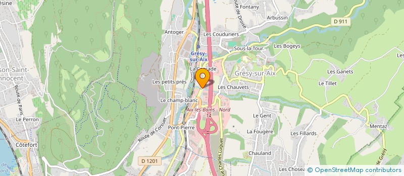 localisation de l'entreprise SOBRIA SA à GRESY-SUR-AIX