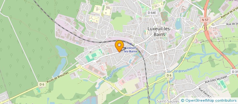 localisation de l'entreprise SOBRILUX à LUXEUIL-LES-BAINS