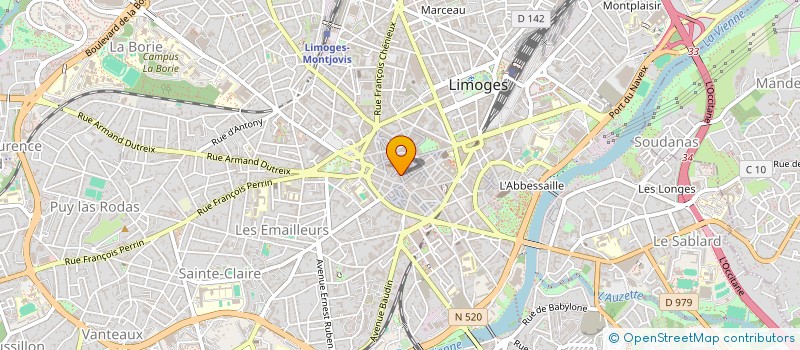 localisation de l'entreprise SOBRIMMO à LIMOGES