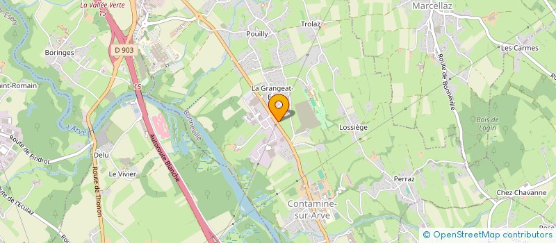 localisation de l'entreprise SOBRIMMO  CONTAMINE-SUR-ARVE