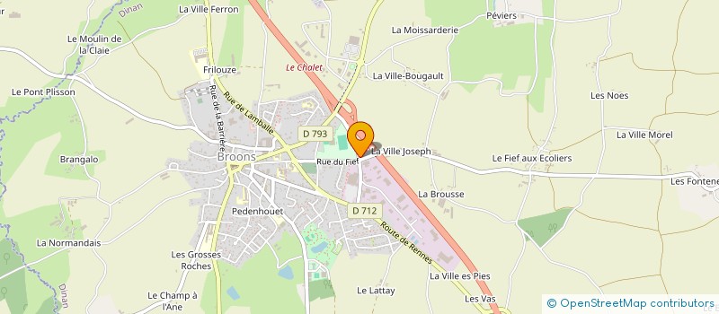 localisation de l'entreprise SOBRODIS à BROONS